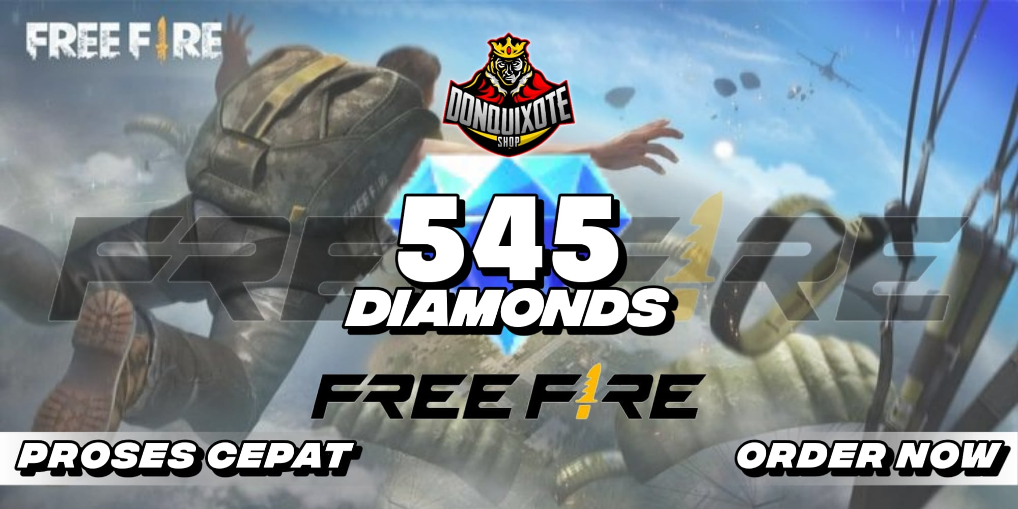 Jual 545 Diamonds Free Fire Donquixoteshop | VCGamers