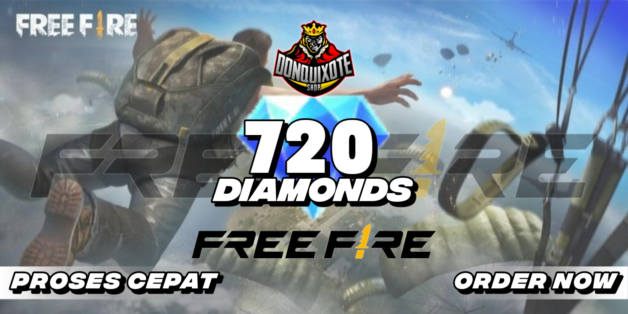 Jual 720 Diamonds Free Fire Donquixoteshop | VCGamers