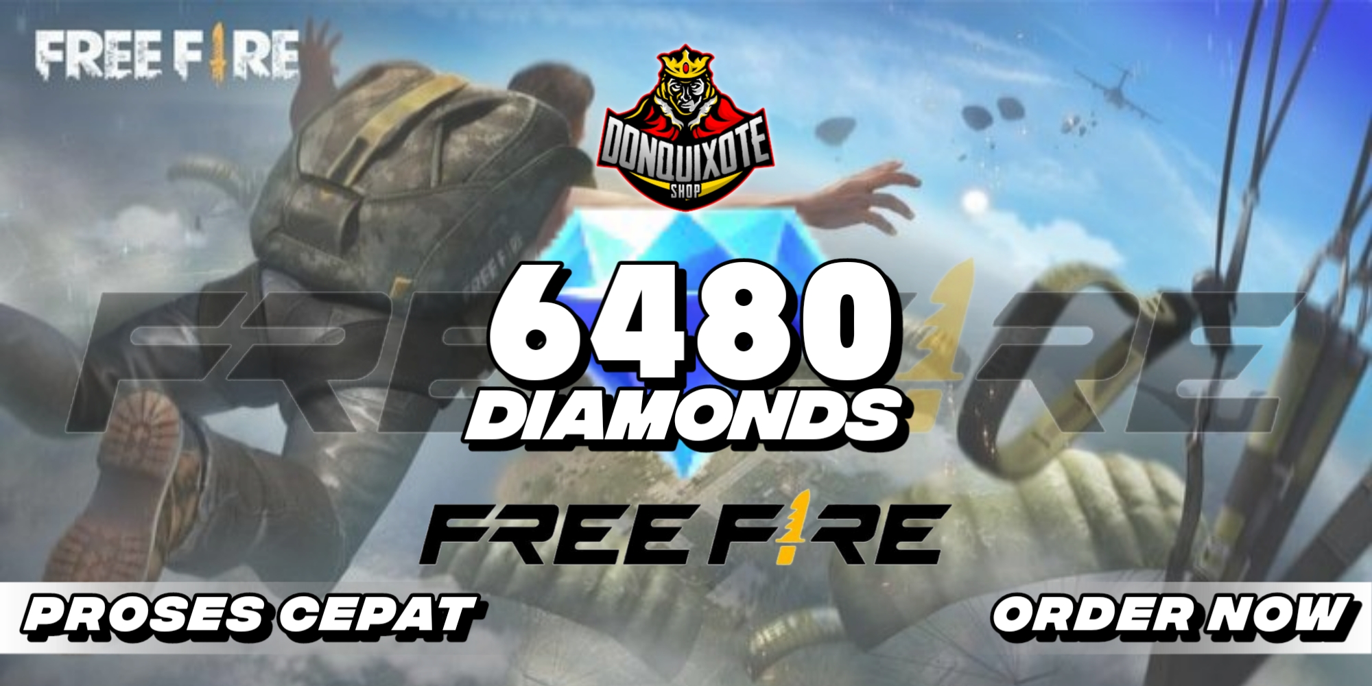 Jual 6.480 Diamonds Free Fire Donquixoteshop | VCGamers