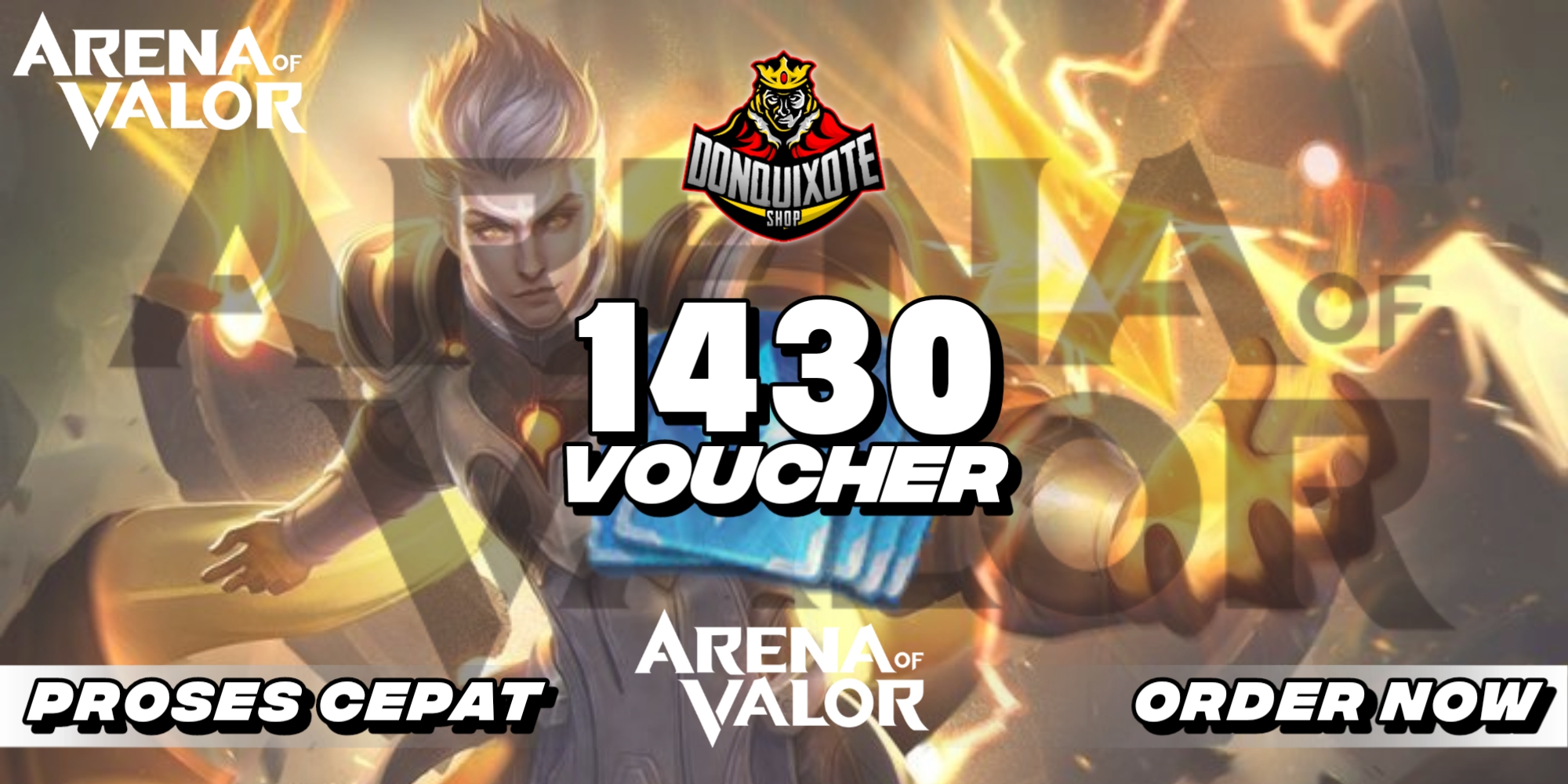 Jual 1430 Vouchers Arena of Valor Donquixoteshop | VCGamers
