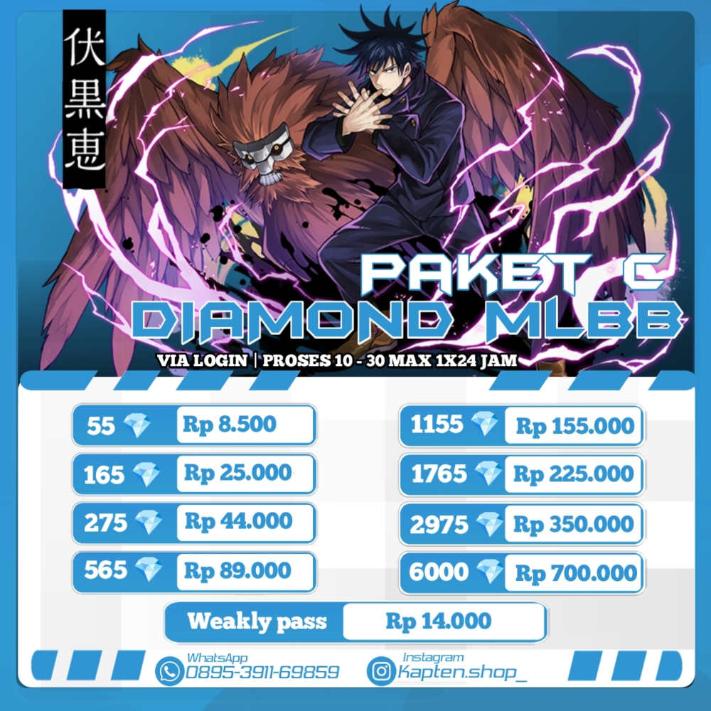 Jual Weekly Diamond Pass Mobile Legends Vcgamers