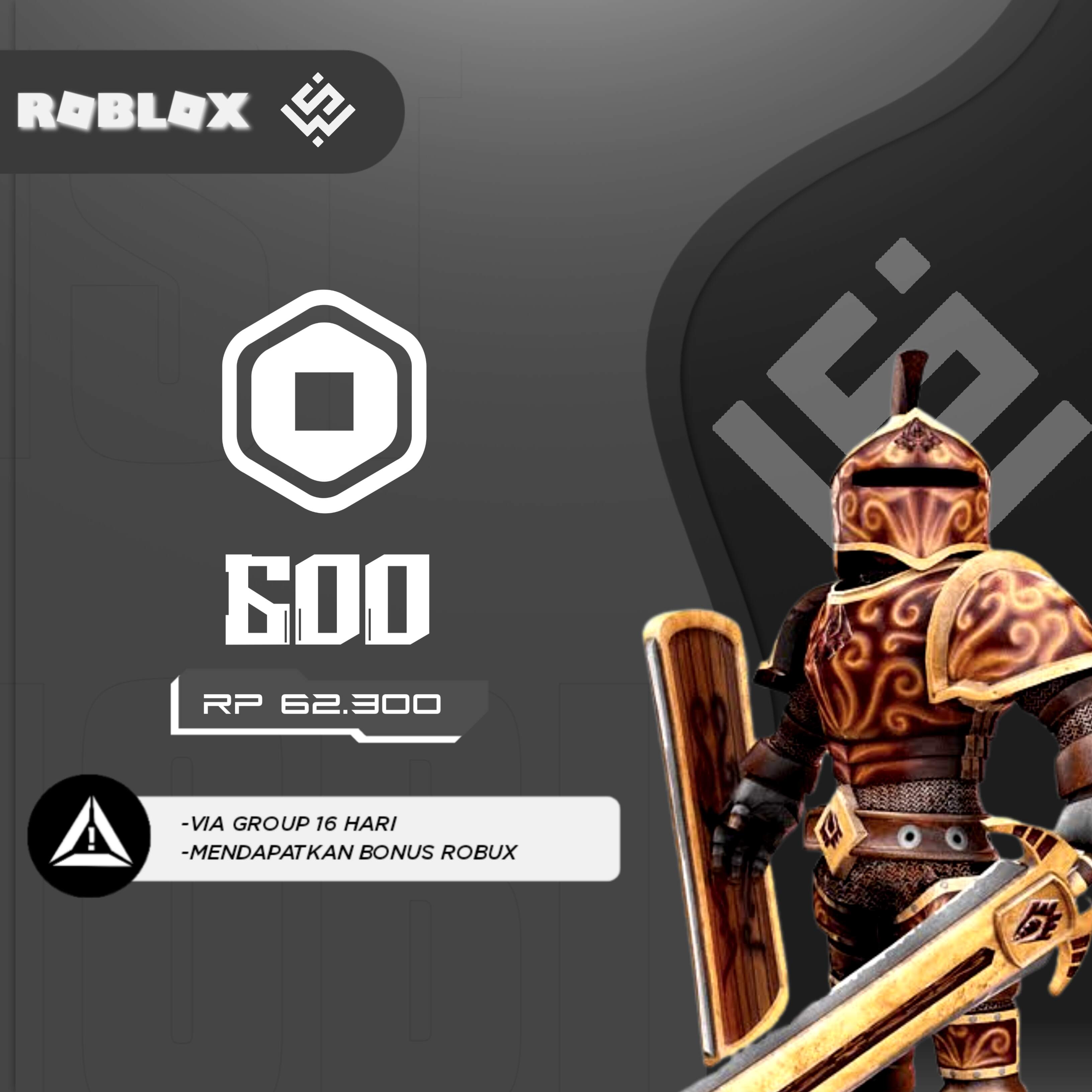 Jual 600 Robux Roblox WSBUXTRA | VCGamers