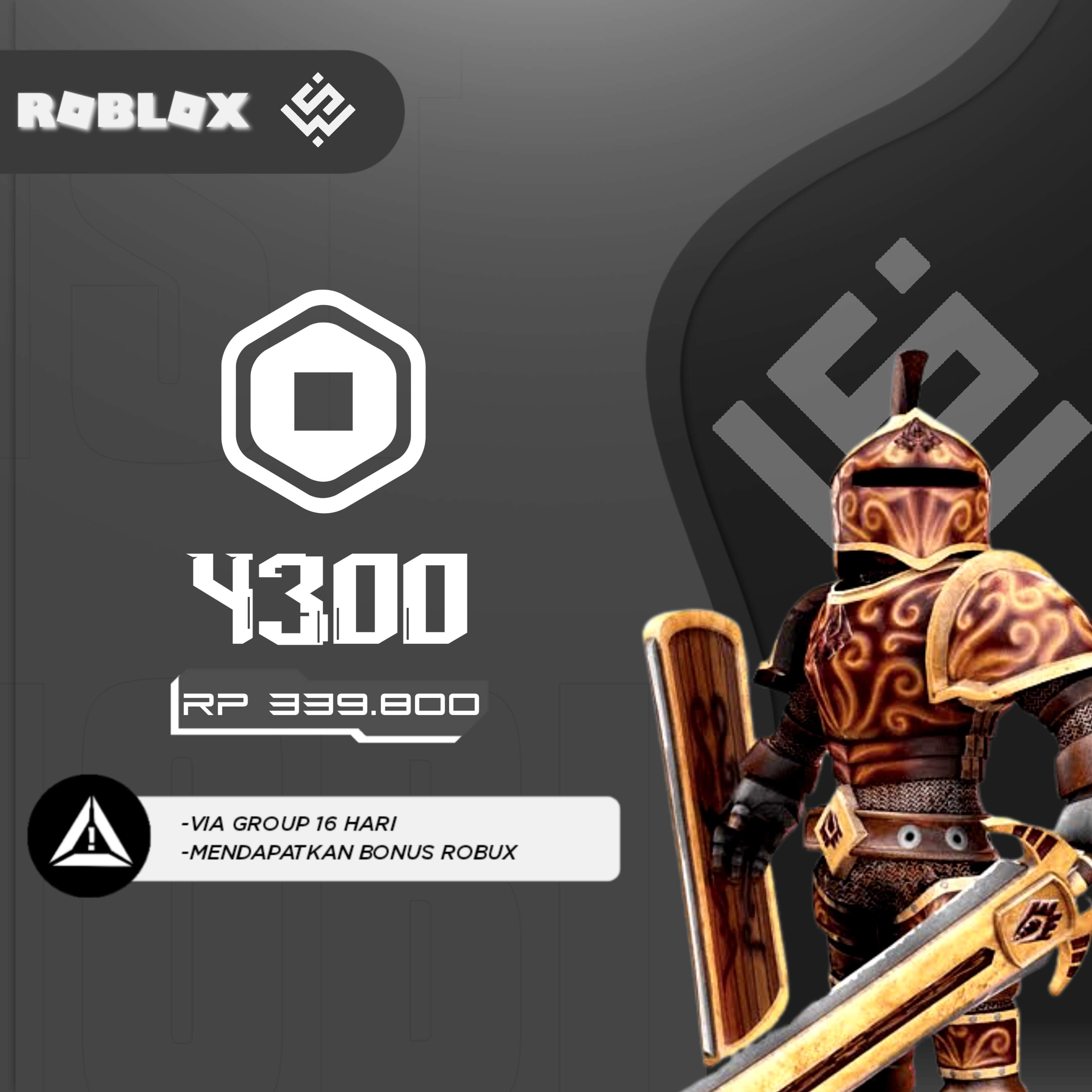 Jual 4300 Robux Roblox WSBUXTRA | VCGamers