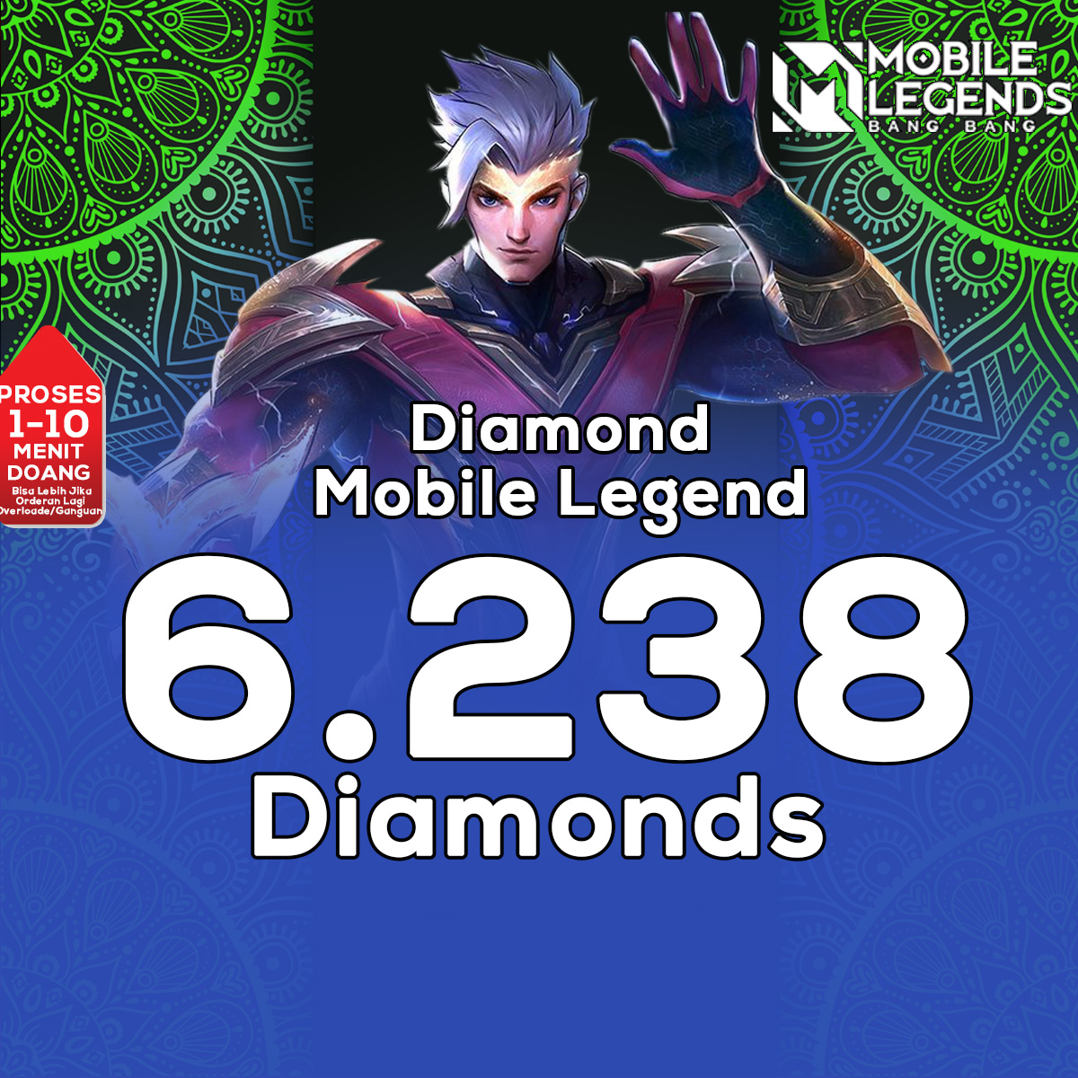 Jual 6238 Diamonds Mobile Legends 212 SHOPE | VCGamers