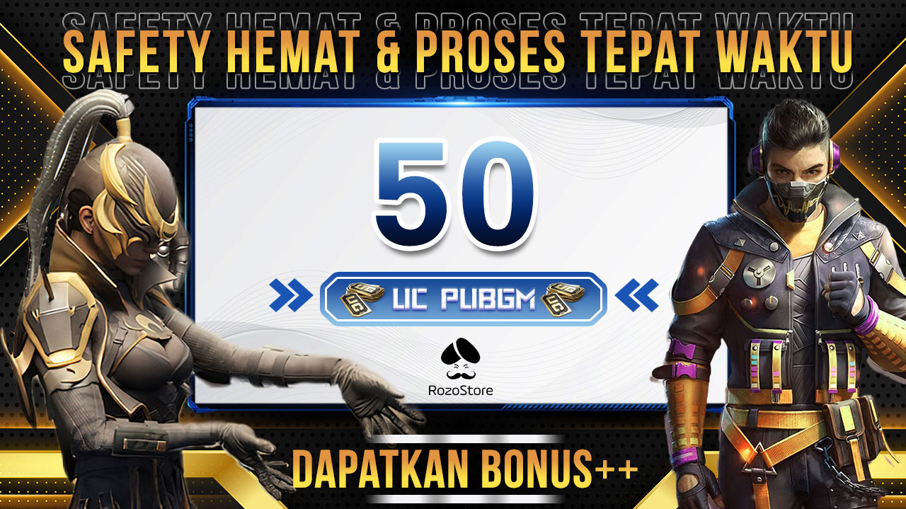 Jual 50 UC PUBG Mobile RozoStore | VCGamers