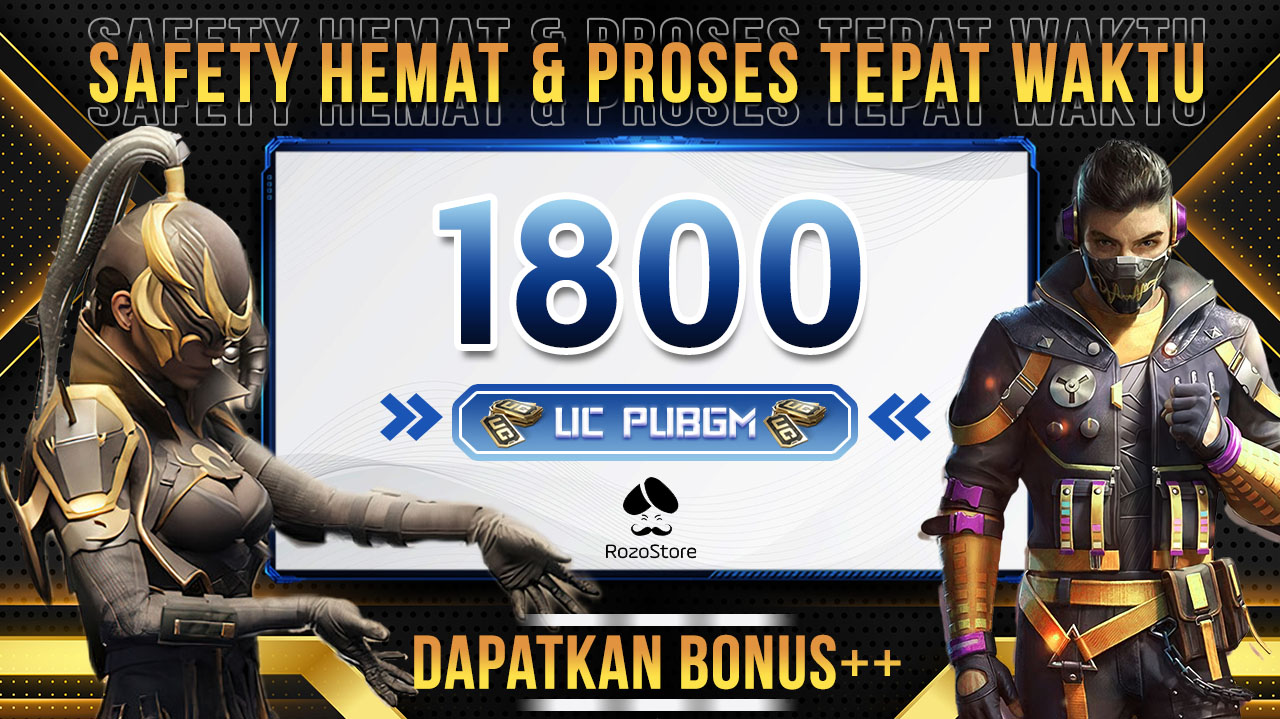 Jual 1800 UC PUBG Mobile RozoStore | VCGamers