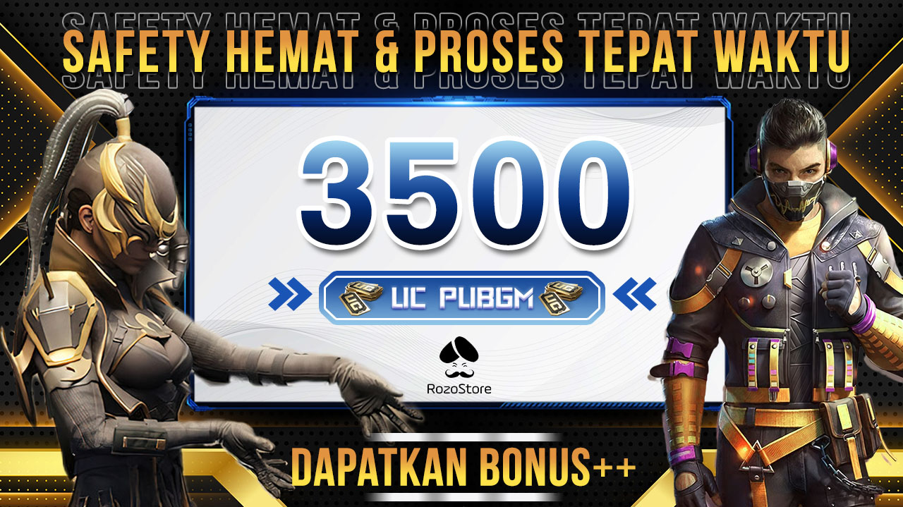 Jual 3500 UC PUBG Mobile RozoStore | VCGamers