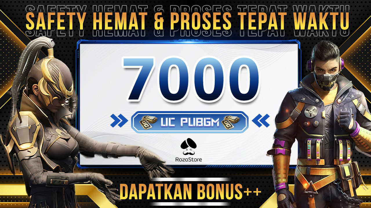 Jual 7000 UC PUBG Mobile RozoStore | VCGamers