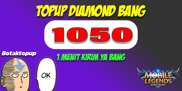 Jual 1050 Diamonds Mobile Legends Botaktopup | VCGamers