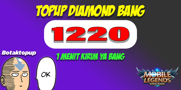 Jual 1220 Diamonds Mobile Legends Botaktopup | VCGamers