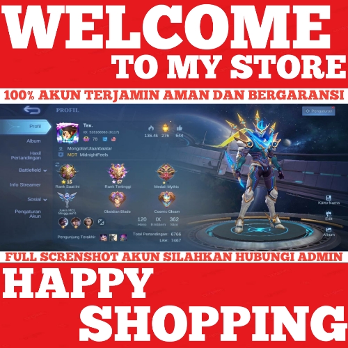 Jual SKIN 362 / 2 LEG / 3 CC / DLL Mobile Legends JujutsuKaisen | VCGamers