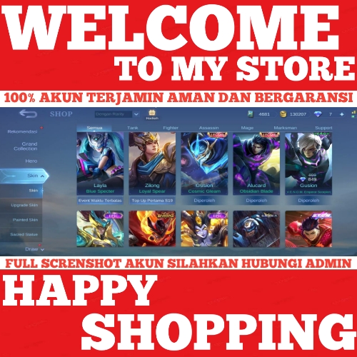 Jual SKIN 362 / 2 LEG / 3 CC / DLL Mobile Legends JujutsuKaisen | VCGamers