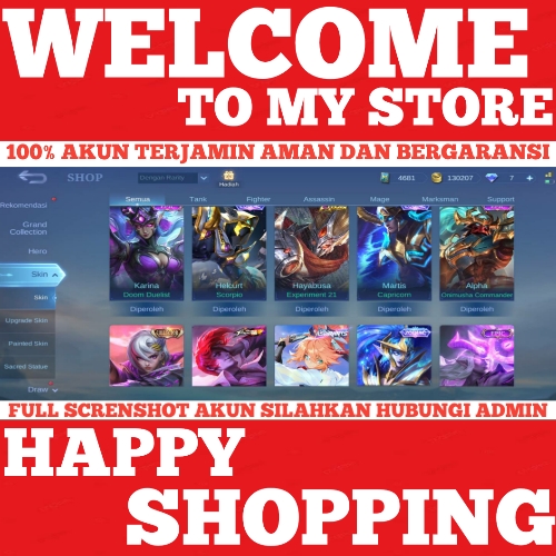 Jual SKIN 362 / 2 LEG / 3 CC / DLL Mobile Legends JujutsuKaisen | VCGamers