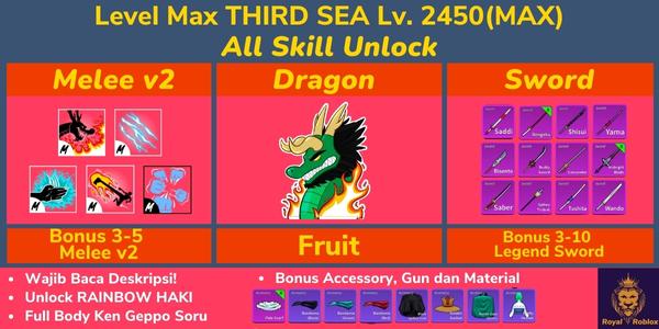 Jual Akun Blox Fruit Dragon Level MAX Roblox VCGamers
