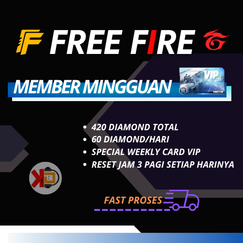 Jual Membership FF Mingguan Free Fire KD STORE | VCGamers