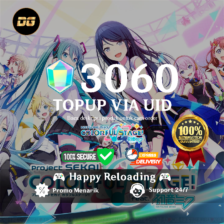 Jual 3060 Crystals Hatsune Miku Colorful Stage degamingstore | VCGamers