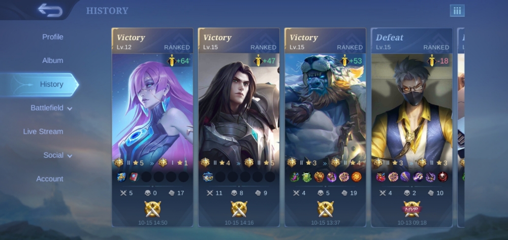 Jual Legend Perbintang Mobile Legends QueryKuy | VCGamers