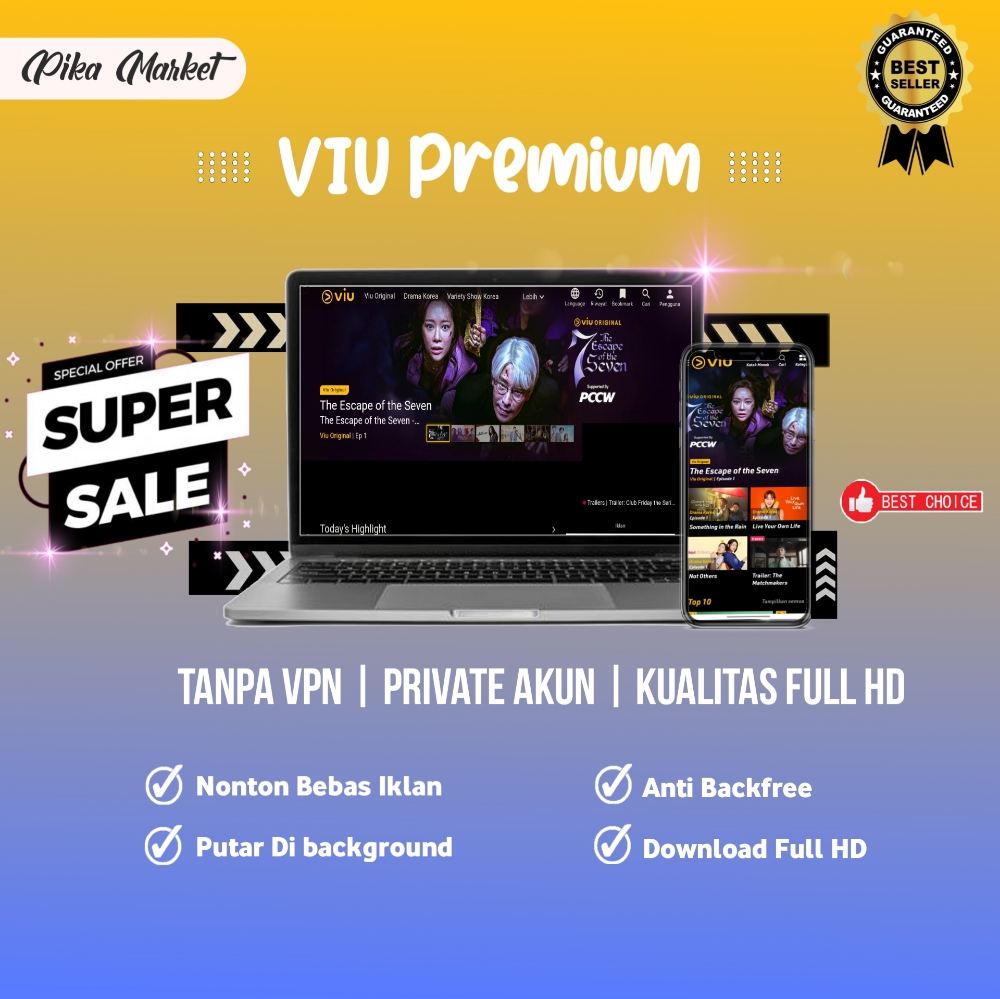 Jual Premium 1 Bulan - Antilimit Viu PIKA.TOPUP | VCGamers