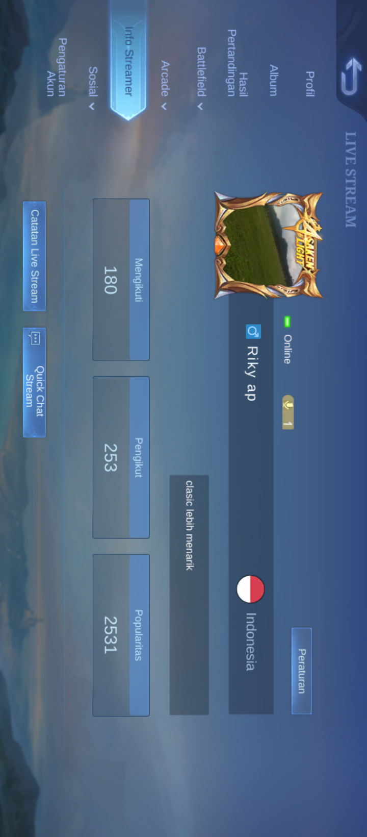 Jual Akun mobile legend Mobile Legends Riki | VCGamers