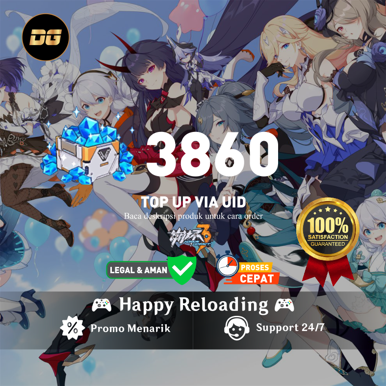 Jual 3860 Crystal Honkai Impact 3 degamingstore | VCGamers