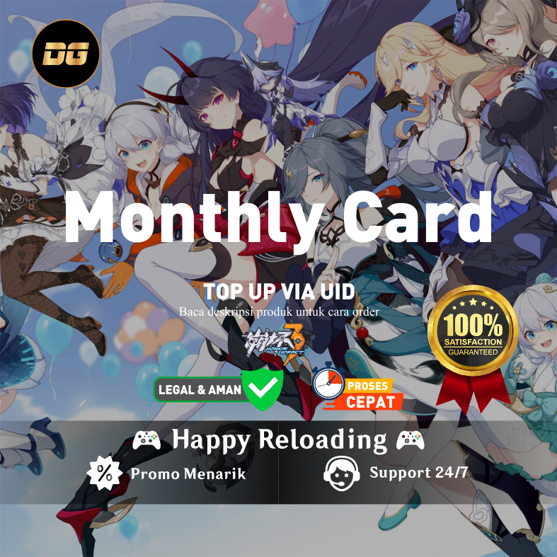 Jual Montly-Card Honkai Impact 3 Honkai Impact 3 degamingstore | VCGamers