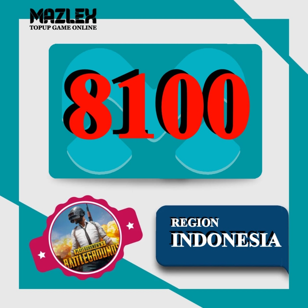 Jual 8100 UC PUBG Mobile Mazlex Store | VCGamers