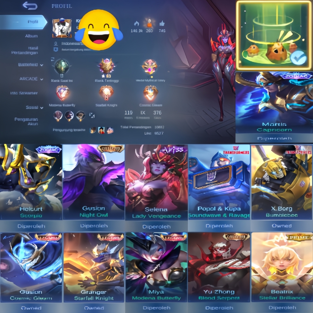 Jual ACC ML Mobile Legends SOUTHSIDE | VCGamers