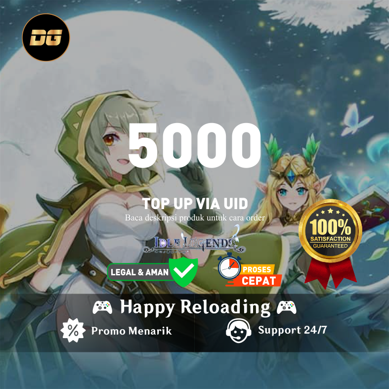 Jual 5.000 Diamonds Idle Legends GODS SAGA degamingstore | VCGamers