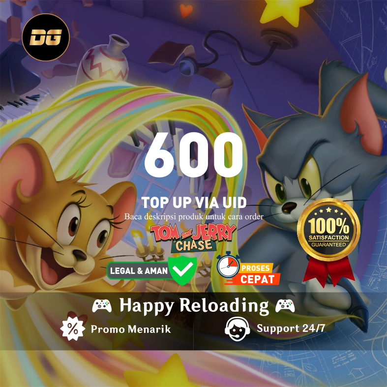 Jual 600 Diamond Tom and Jerry Chase degamingstore | VCGamers