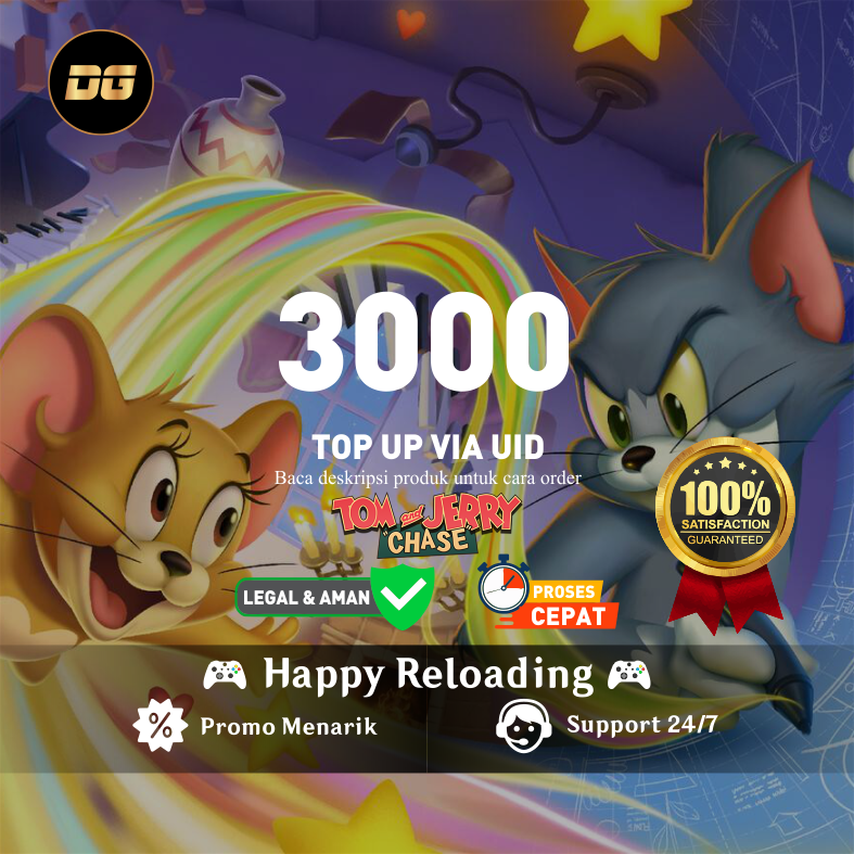 Jual 3000 Diamond Tom and Jerry Chase degamingstore | VCGamers