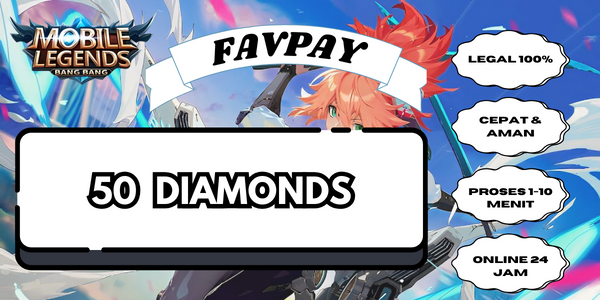 Jual 50 Diamonds Mobile Legends FAVPAY | VCGamers