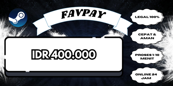 Jual IDR 400.000 Steam FAVPAY | VCGamers