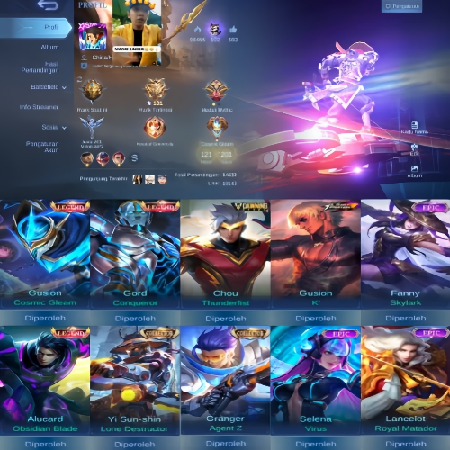 Jual Akun ML Murah Skin 201 Mobile Legends Yss Lambada | VCGamers