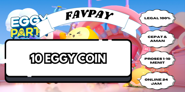 Jual 10 Eggy Coins Eggy Party FAVPAY | VCGamers