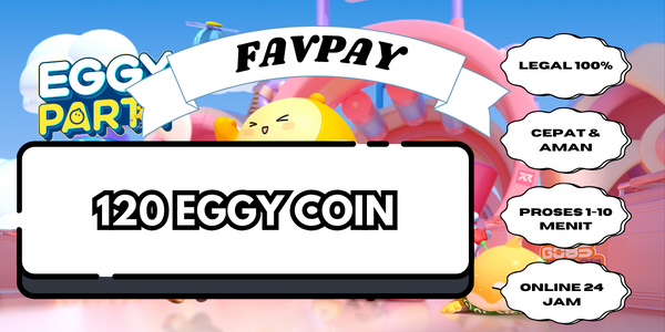 Jual 120 Eggy Coins Eggy Party FAVPAY | VCGamers