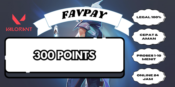 Jual 300 Points Valorant FAVPAY | VCGamers