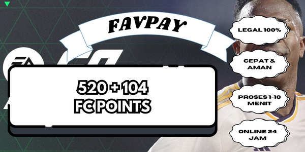 Jual 520+104 FC Points EA SPORTS FC™ FAVPAY | VCGamers