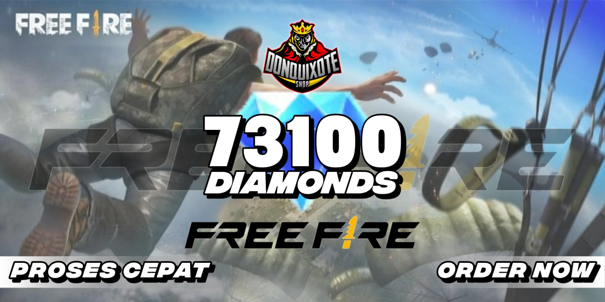 Jual 73.100 Diamonds Free Fire Donquixoteshop | VCGamers