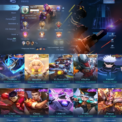 Jual Akun MLBB Murah Skin 246 Mobile Legends Scrile Store | VCGamers