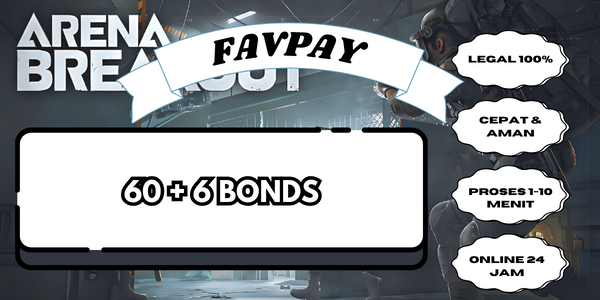 Jual 60 + 6 Bonds Arena Breakout FAVPAY | VCGamers