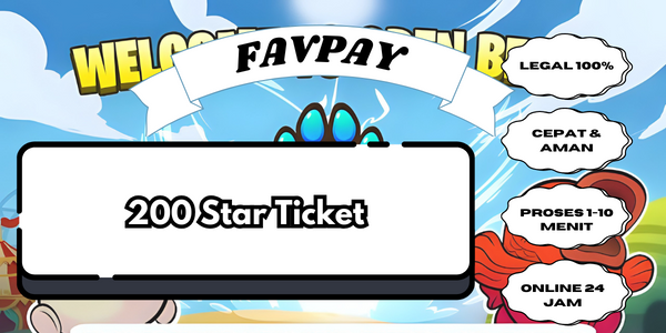 Jual 200 Star Ticket Paw Rumble FAVPAY | VCGamers