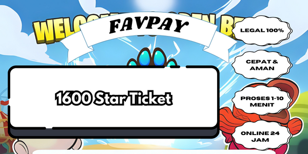 Jual 1.600 Star Ticket Paw Rumble FAVPAY | VCGamers