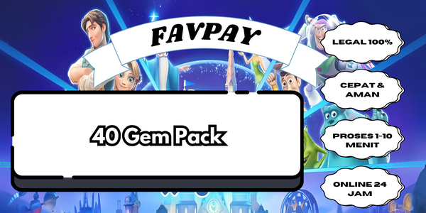 Jual 40 Gem Pack Disney Magic Kingdoms FAVPAY | VCGamers