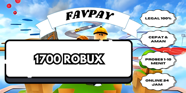 Jual 1700 Robux Roblox FAVPAY | VCGamers