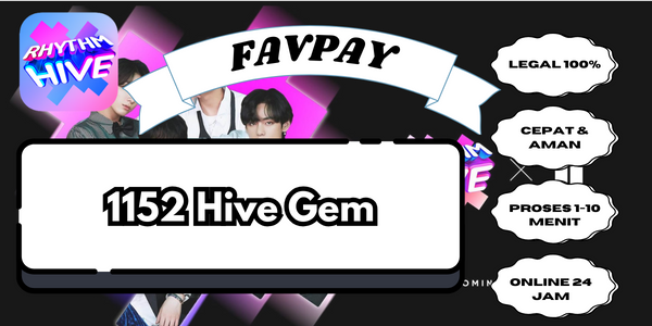 Jual 1152 Hive Gem Rythm Hive FAVPAY | VCGamers