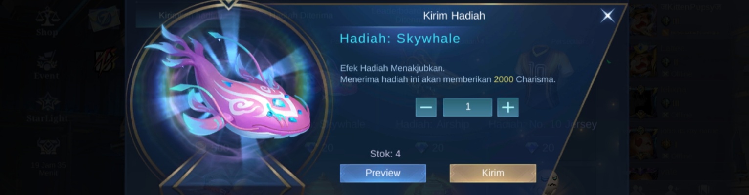 Jual Gift: Skywhale (20 Diamonds) Mobile Legends bilstoree | VCGamers