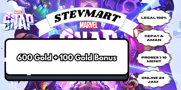 Jual 600 Gold  + 100 Gold Bonus Marvel Snap FAVPAY | VCGamers