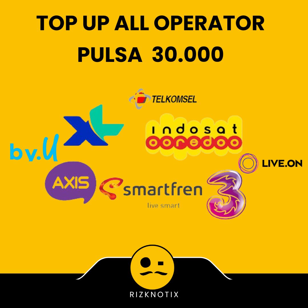 Jual Pulsa All Operator 30.000 Pulsa All Operator Rizknotix | VCGamers