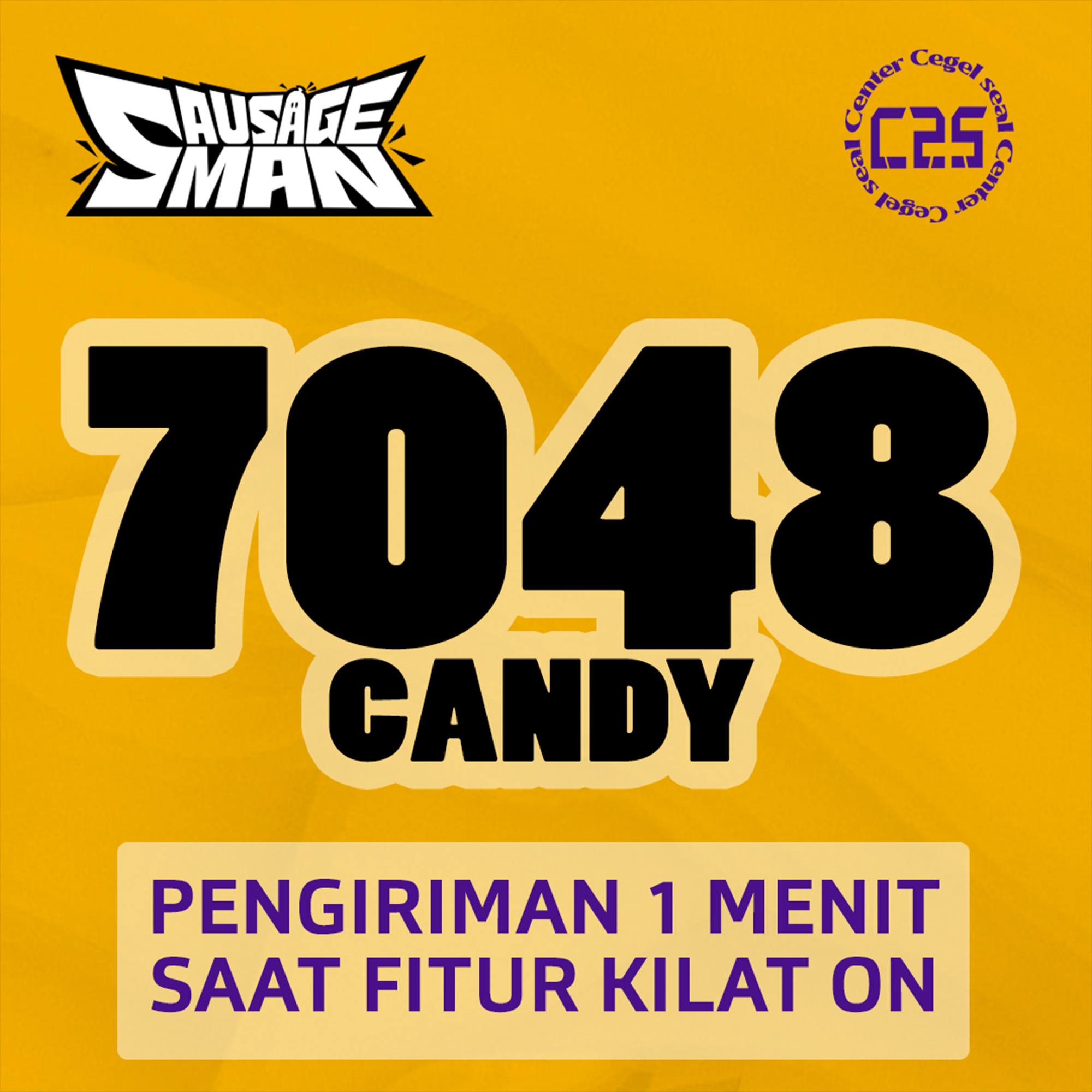 Jual 7048 Candy Sausage Man Center Cegel Seal | VCGamers