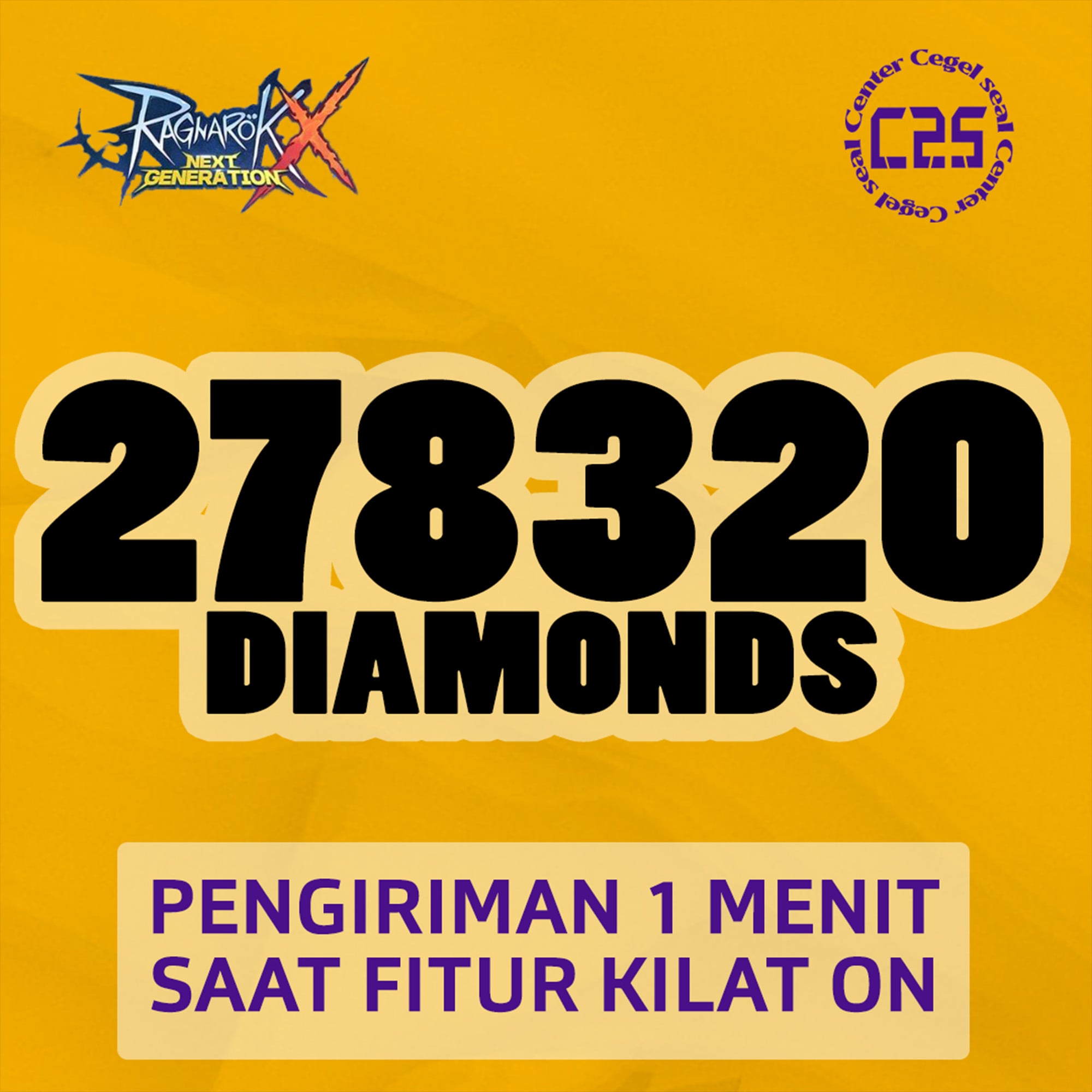 Jual 278.320 Diamonds Ragnarok X Next Generation Center Cegel Seal | VCGamers